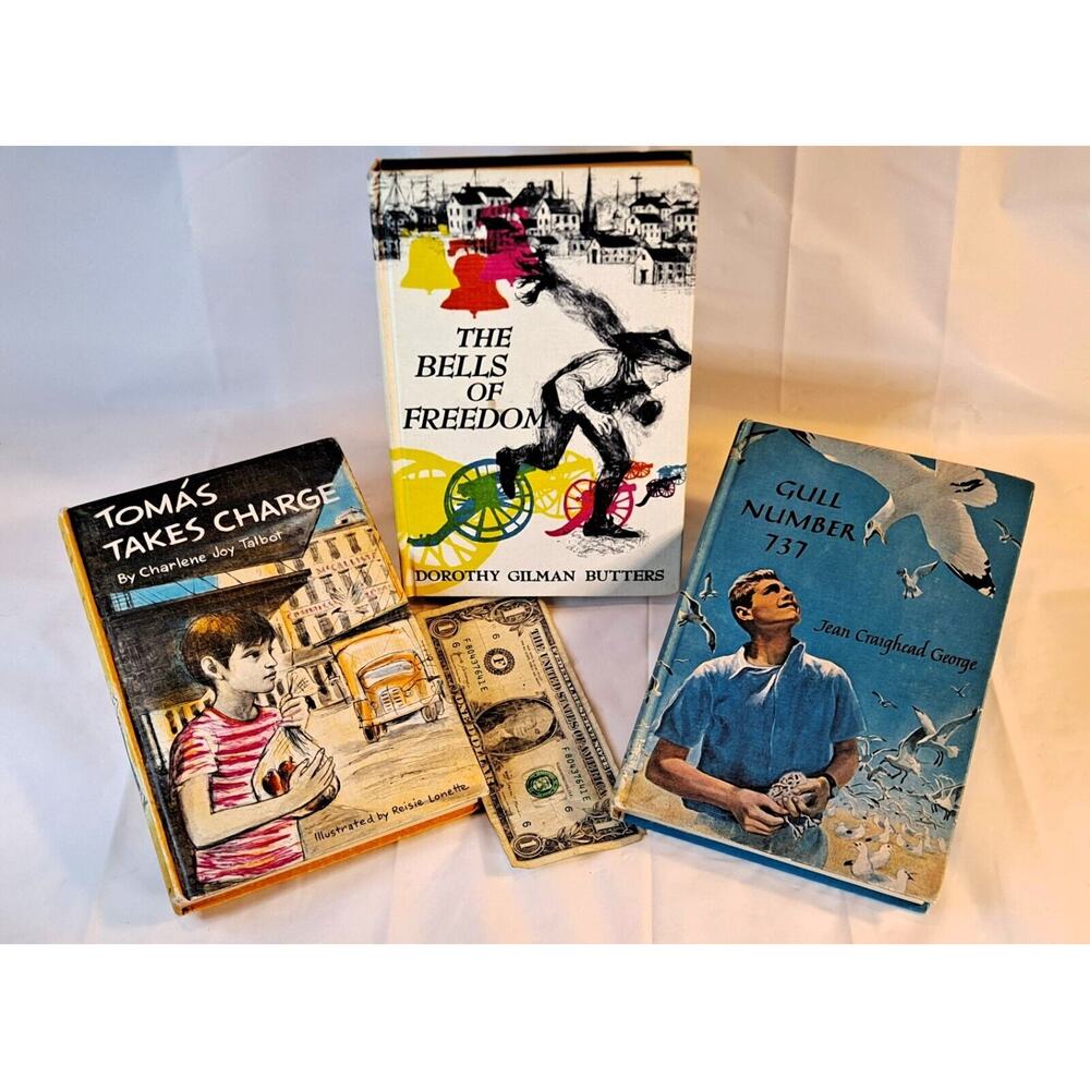 Lot of 3: The Bells of Freedom, Gull Number 737, and Tomas Takes Charge